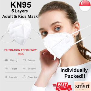 [SG SELLER] Individually Pack High Quality KN95 5 Ply Layers Earloop Adult & Kids Face Mask Resealable Bag