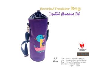 tas botol minum anak laki perempuan tas botol minum  bertali selempang  outdoor tas tumbler eco 1.5 liter bottle holder untuk  botol minum besar atau kecil