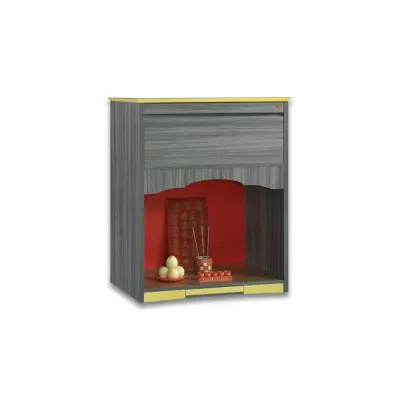 Living Mall Xavier Oriental Altar Table with Top Altar Cabinet Fire Resistant Altar Cabinet