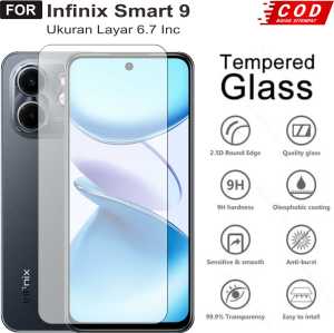 Tempered Glass infinix Smart 9 Anti Gores Pelindung Layar Clear Kaca