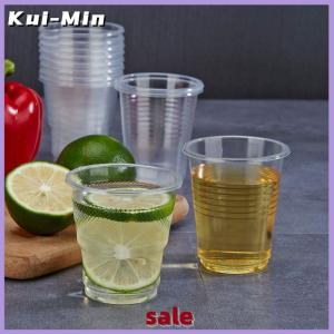 Kui-Min 50PCS Disposable Clear Plastic Cup Outdoor Picnic Birthday Kitchen Party Tableware Party Plastic Cups For Cold Drinks
