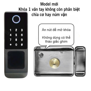 Khóa cổng vân tay 2 mặt LC-KC02 App TTlock 2 mặt chống nước cho nhà trọ