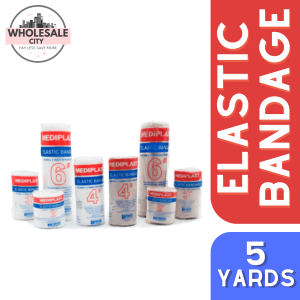 MEDIPLAST Elastic Bandage 3x5/4x5/6x5 yards with Woven Edges