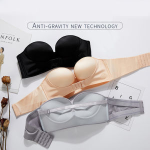 Lizida Áo Ngực Hở Lưng Gợi Cảm Không Dây Cho Nữ Đồ Lót Vô Hình Có Khóa Cài Phía Trước Chống Trượt