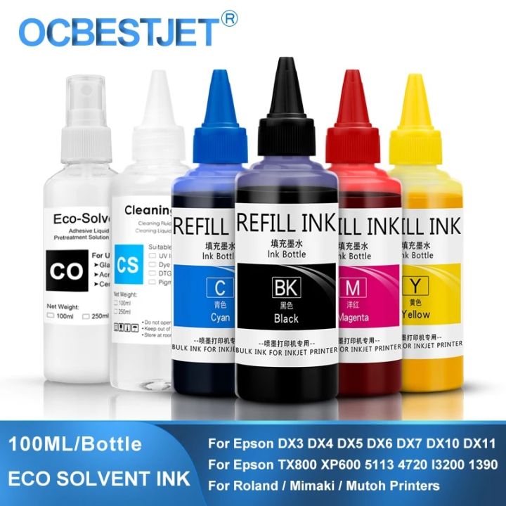 R2000 Ink 【Best value for money】 100ml/bottle Eco-Solvent Ink For Epson Dx5 Dx6 ...