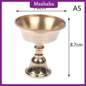 Mazhaha Multi-Size Golden Copper Alloy Candle Holder Candlestick Candelabrum Home Decor