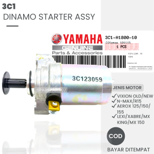 3C1/1PA DINAMO STARTER ASSY YAMAHA VIXION OLD/NEW R15 NMAX XABRE MX KING MX 150/ DINAMO STATER