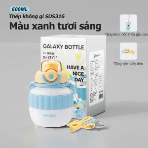 Bình giữ nhiệt TAFUCO 600ml Inox 316 Fashionista CutieBelly Tumbler (hồng bạc vàng xanh)