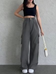 CELANA CARGO WANITA KOREAN STYLE | Celana Wanita  Joypant