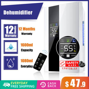 【SG Seller】除湿机 New Dehumidifier 24 Timed Air Purifier Automatic Household Bedroom 1600ML Water Tank Mini-dehumidifier With LED Display Remote Control Basement Dehumidifier For Room Absorber Low Noise