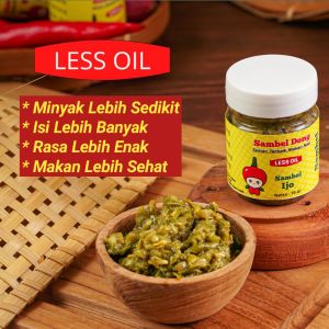 SAMBEL DONG - Sambal Ijo Less Oil Botol 70 Gram Buat Cobain Isinya Penuh & Minyaknya Sedikit