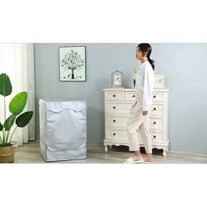 Silver washer-dryer cover Washing machine cover polyester sunscreen laundry silver-coated waterproof cover