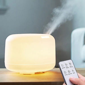 Máy Khuếch Tán Tinh Dầu Điều Khiển Từ Xa Led 7 Màu Máy Bù Ẩm Đuổi Muỗi Thơm Phòng Ngủ Ngon