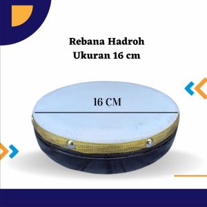Rebana hadroh murah ukuran 16 cm Rebana mainan rebana kotek kecil rebana kayu mangga ukuran 16 cm rebana anak instrumen tradisional