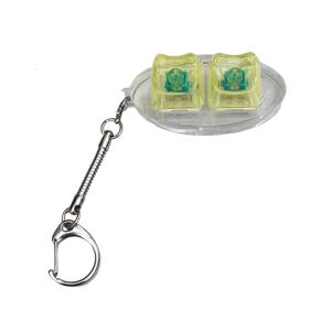 Multicolor Oval Keyboards Key Toy 2-Key Design Keychain for Stress Management and Productivity Boost
