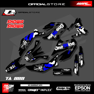 Decal Stiker Fullbody Yamaha WR 155 r Motif List Simple Tema Oneonenine Kode TA888