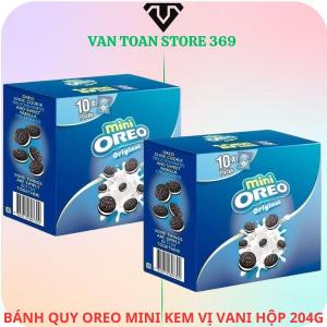 Bánh quy OREO mini socola vị vani hộp 204g