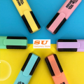 6 Colors/Set Highlighter Pen/Text Marker 6 Colors New Popular Pastel Highlighter Marker Pen Macaron Colors Painting Graffiti Marker Set Large-capacity PP Cute Highlighter Marker Pen Set for School Office Supply. 