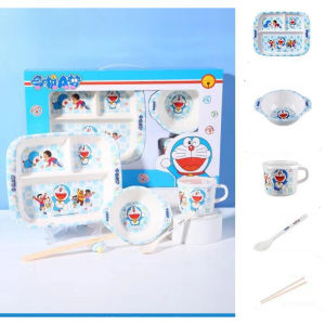 Panda Home Piring Makan Set Melamin Anak Karakter Nailong Kuromi 4in1 Food Grade / Piring Sendok Mangkuk Gelas Set Anak Melamin Karakter Lucu Imut 4in1 / Set Alat Makan Anak Melamin Karakter