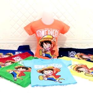 KAOS ANAK LAKI-LAKI ONE PIECE USIA 1-12 TAHUN // BAJU ANAK COWOK