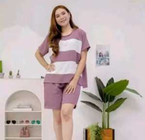 Fuji OneSet Blaster Setelan Wanita Daily Hotpants Baju Santai dan Celana Pendek Crinkle Airflow