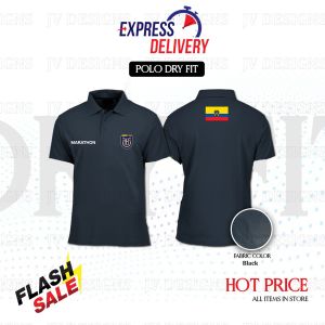 [ PROMOSI ] 2 SIDED HD PRINTING ECUADO FLAG DRYFIT / POLYESTER COLLAR SHIRT