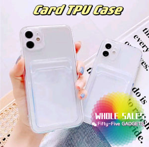 iPhone 11 12 14 14 Pro Max Plus X Xs Max XR 6 7 8 SE 7+ 8+ Card Storage Shockproof Case Silicon Soft Cover