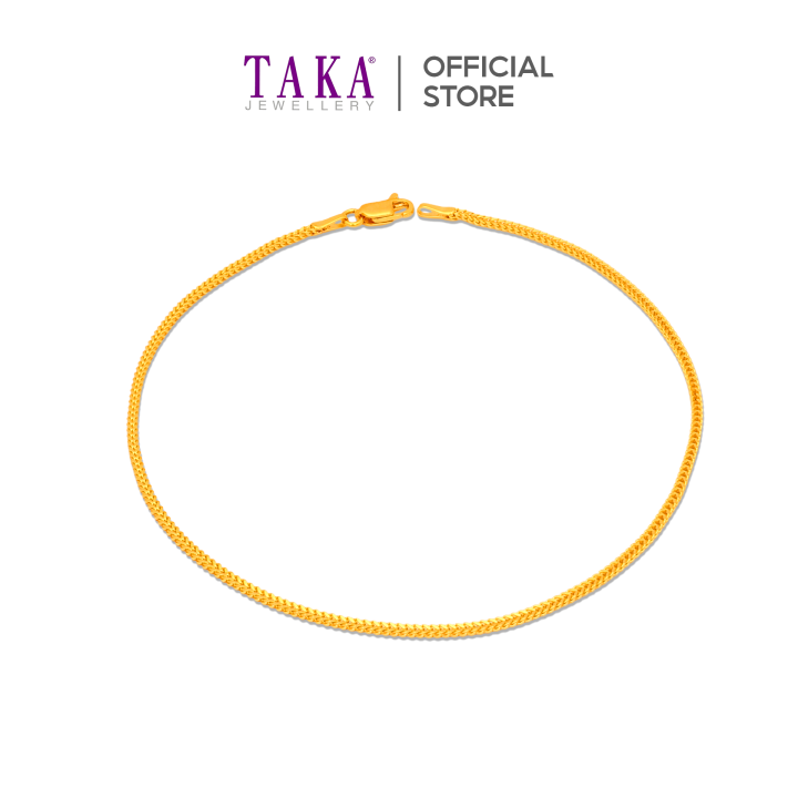 TAKA Jewellery 916 Gold Anklet Lazada Singapore
