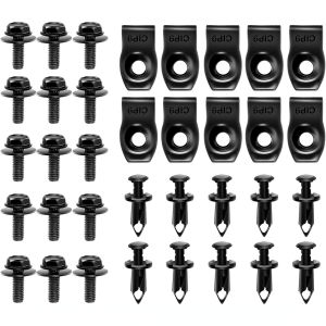 NDBB 35PCS Engine Under Cover Splash Shield Guard Body Bolts Bumper Fender Liner Push Retainer Fastener Rivet Clips