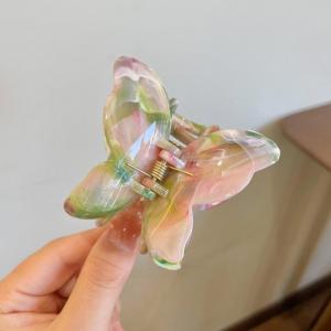 Kẹp tóc bươm bướm kẹp tóc hình bướm vân đá màu Gradient kẹp tóc dễ thương phong cách Hàn Quốc