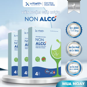 Viên Ngậm Giải Rượu Non Alco hộp 12 viên giải rượu chỉ sau 40 phút-Hạ Nồng Độ Cồn Tỉnh Táo Tức Thì