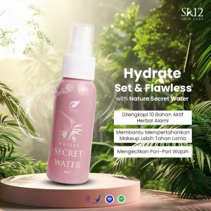 [COD] NATURE SECRET WATER SR12 NATURE SECRET WATER 60ml  FACIAL SPRAY UNTUK MAKE UP TAHAN LAMA FACE MIST FACE SETTING SPRAY HERBAL SPRAY WAJAH GLOWING SETTING SPRAY BPOM FINISHING SRAY SETTING SPRAY KULIT NORMAL KERING & BERJERAWAT