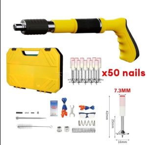[50Nails]Nail gun Manual Steel Nails Gun For Concrete Rivet Tool Steel Rivet Gun Nail Punch