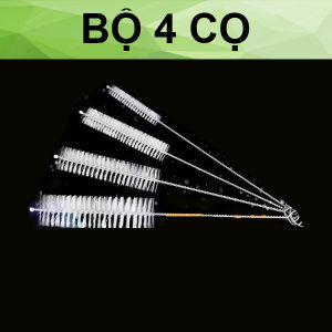 Combo 4 Cọ Rửa Ống Hút Chổi Cọ Rửa Bình Nước