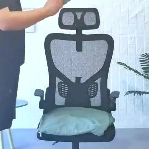 Removable Solid Color Gaming & Office Chair Cover with Headrest & Elastic Fit - Machine Washable