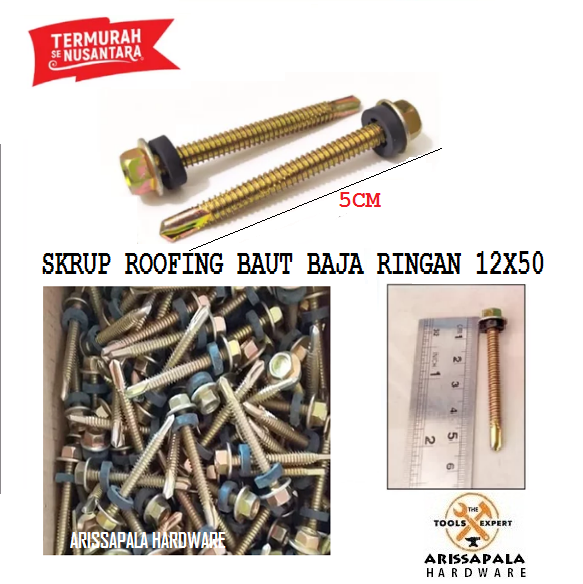 Baut Roofing Skrup Baja Ringan Sekrup Atap Spandek Cm X Lazada Indonesia