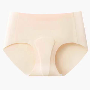 KUCHAR Invisible Seamless Camel Toe Concealer Panties for Women Anti Camel Toe Cover Ice Silk Briefs Cameltoe Prevention Underpants for Leggings