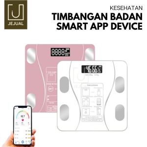 TIMBANGAN BADAN Digital Scale 180kg Dengan Aplikasi Kaca Elegan Elektronik Health Smart Body Fat Monitor With APP Original Import