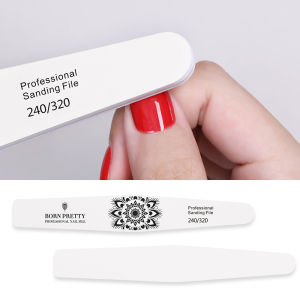 BORN PRETTY Professional Nail File 100/180 or 240/320 Double Side File Buffer Nail Sanding Grinding Nail Art Polishing Tool
