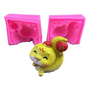 Khuôn đồ trang trí để bàn linh hoạt khuôn silicon cho 3D rắn figurine hình trang trí thạch cao khuôn làm nguồn cung cấp