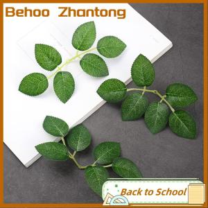 Behoo 10/30/50pcs Rose Leaves Artificial Greenery Rose Flower Leaves DIY Craft
