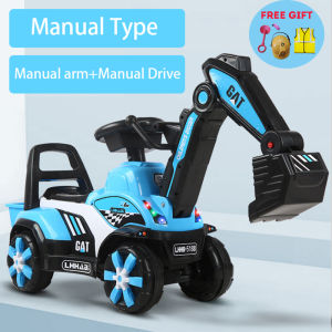 Rechargeable Electric Excavator Ride On Car Toys For Kids Manual Operated 4 Wheeler Excavator with SAFETY MARK Certified Charger