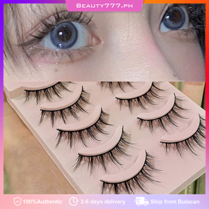 5 Pairs Little Devil Performance Cosplay 3D Lash Extension Cross False Eyelashes Eye Makeup Tool Thick False Eyelashes