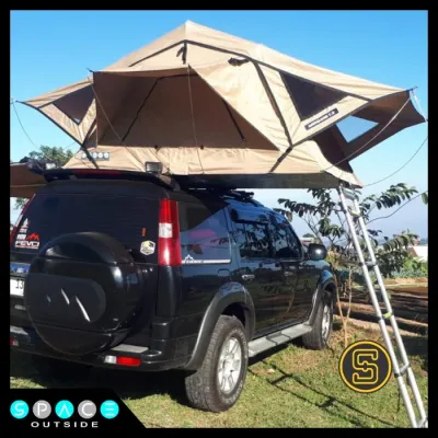 Roof Top Tent (RTT) Tenda Atap Mobil Full Aluminium - Khaki