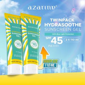 [TWIN PACK BIGGER SIZE GEL] Azarine Hydrasoothe Sunscreen Gel 45 PA++++ [2x110ml] | Sunscreen All Skin Type Kulit Berminyak