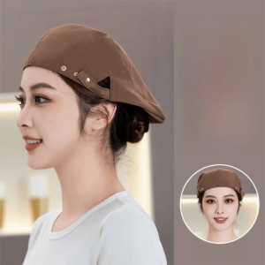 ZENO Chống dầu Mũ beret Vải canvas Thoải mái Mũ đầu bếp nam Sáng tạo Thoáng khí Giới hạn dịch vụ Nhà hàng BBQ bếp nhà hàng