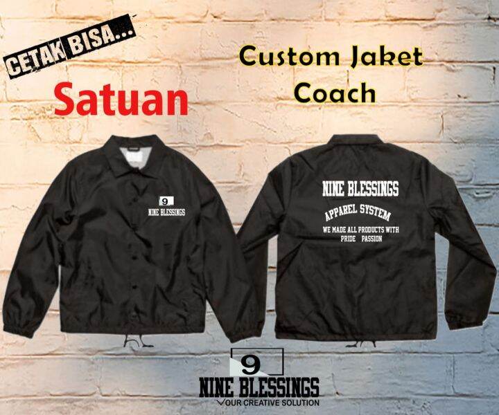 Jaket top coach custom