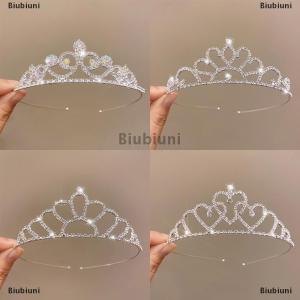 [COD] Biubiuni Cô Dâu Vương Miện Vàng Đám Cưới Phụ Kiện Tóc Pha Lê Rhinestone Cô Dâu Đám Cưới Vương Miện Và Vương Miện Mũ sắt Tóc Trang Trí