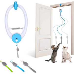 Automatic Interactive Cat Cat Enrichment Stimulation Toys for Bored Cats USB Rechargeable Hanging mouse interactive toy