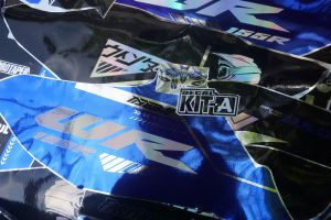 Decal Yamaha WR155 Stiker wr 155 Decal crome biru hitam  silver crhome  biru candy supermoto full body custom D-C8-078 C8-193 C8-034 C8-216